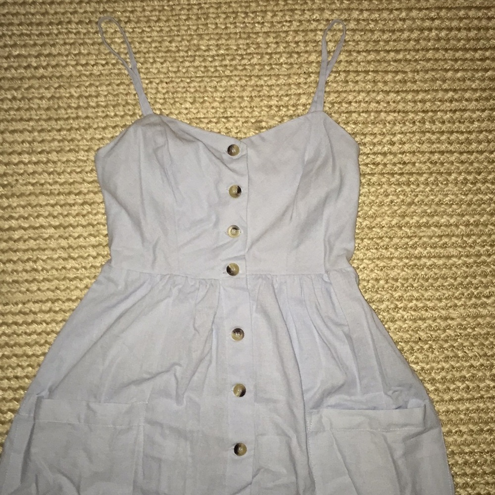 Button-up Pocketed Dress